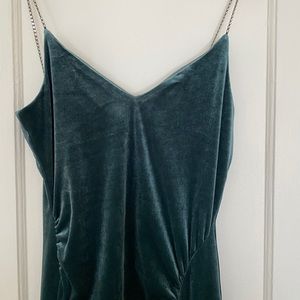 & Other Stories velvet midi dress